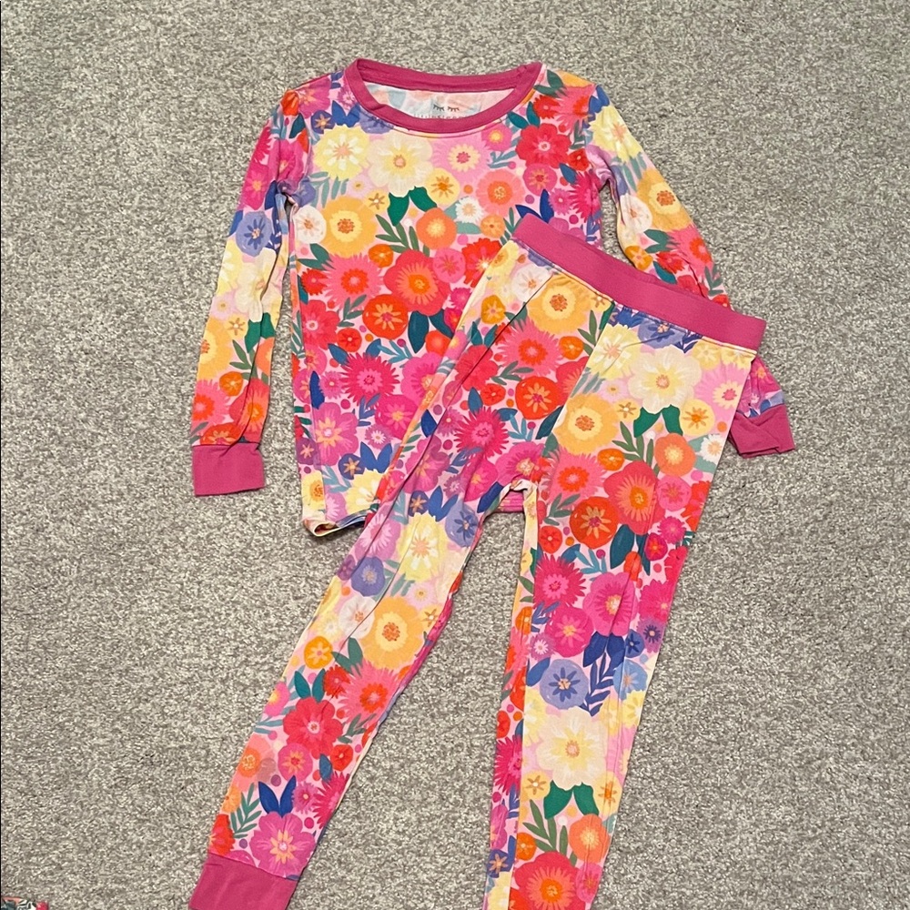 Little Sleepies Colorful Floral Kids Pajama Set